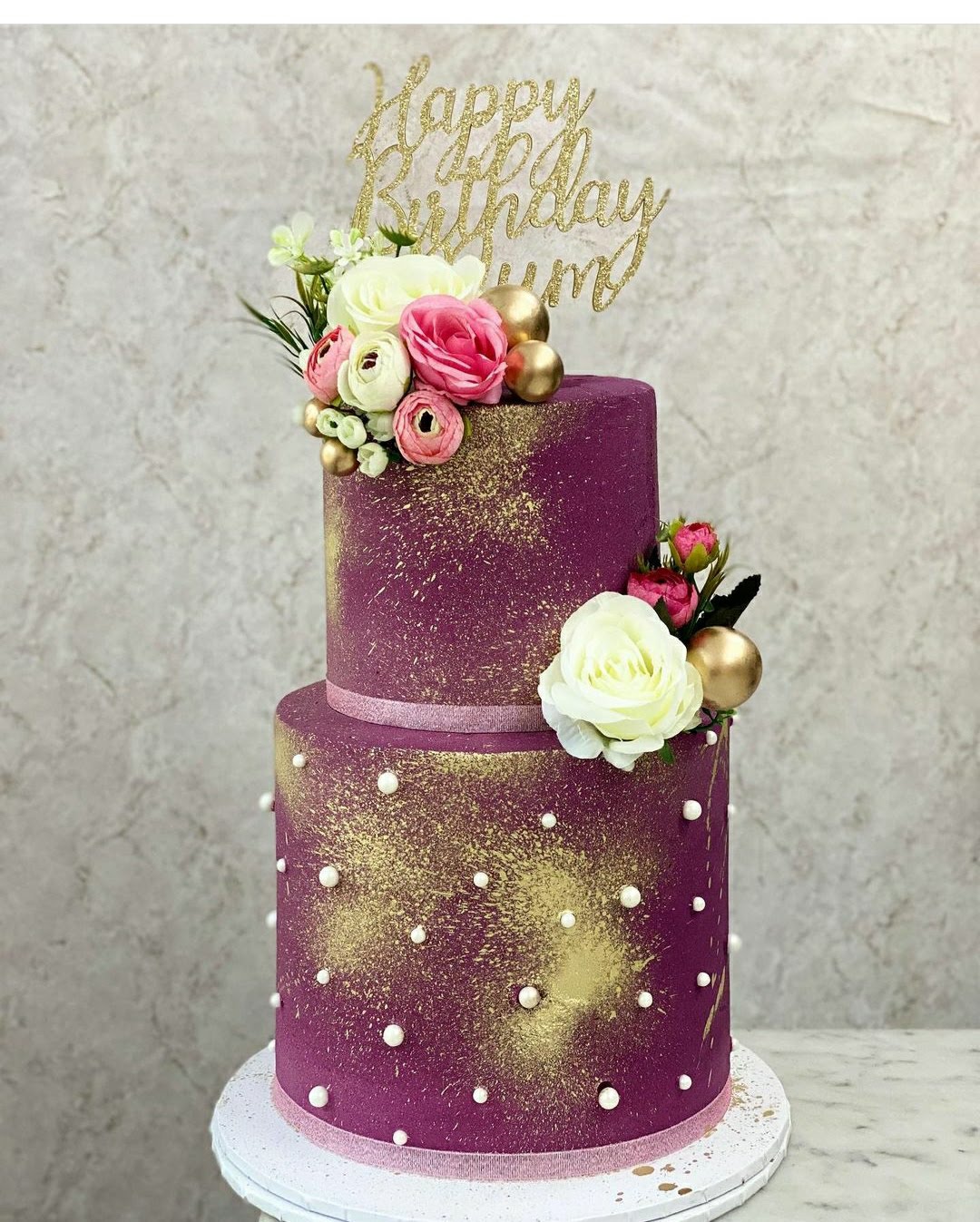 2 Tier Birthday Cake