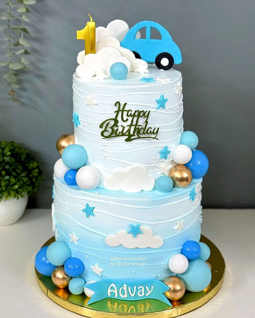 Luxury 2 Tier Birthday Cake For Parties