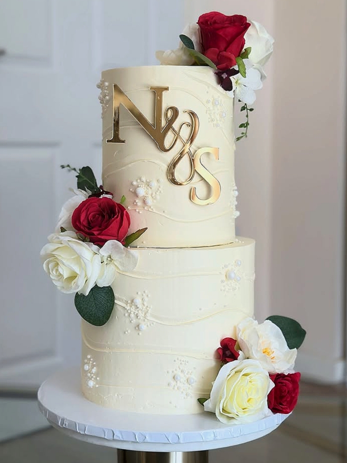 Two Tier Wedding Cake