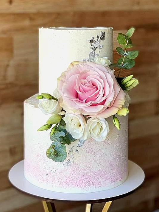 Two Tier Wedding Cake